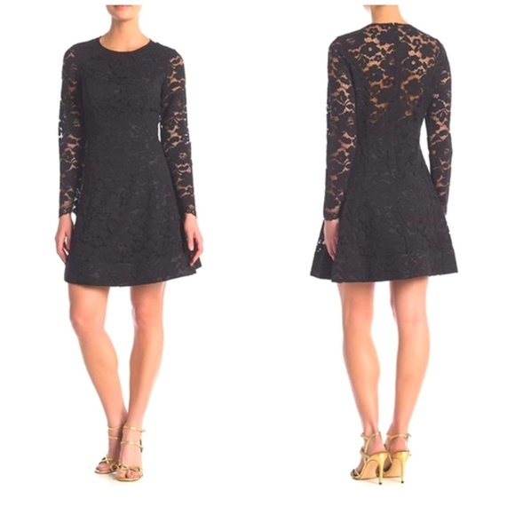 Laundry By Shelli Segal Dresses & Skirts - Laundry Shelli Segal Black Lace Long Sleeve Dress